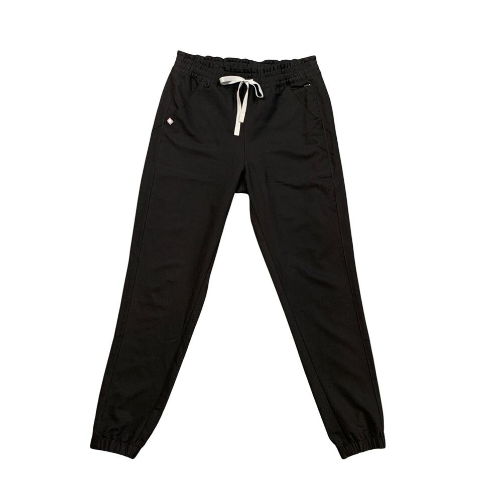 Figs Joggers Womens MT Medium Tall Black Pockets Drawcord Zamora Scrub Pants
